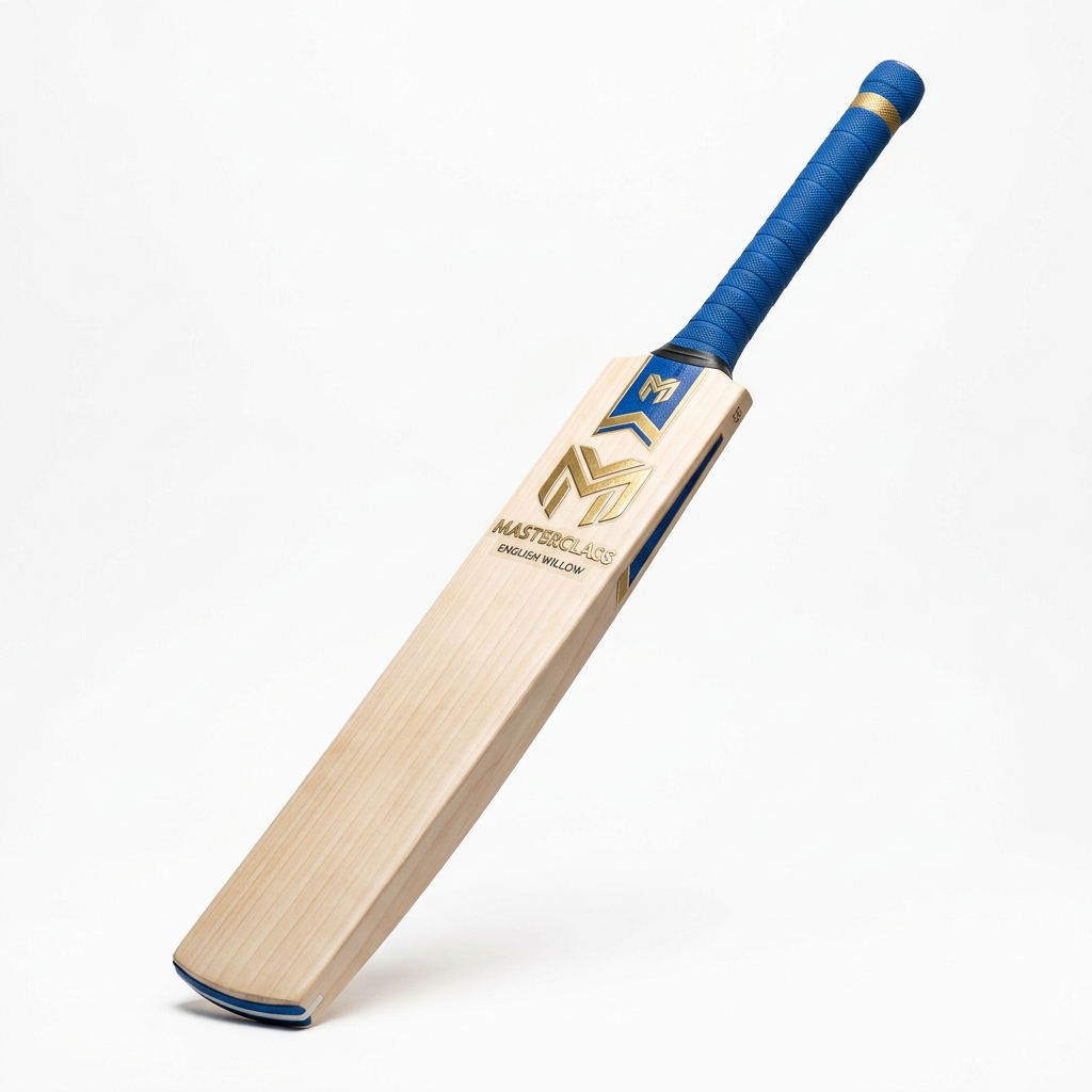 SF Elite X premium English Willow cricket bat with blue grip