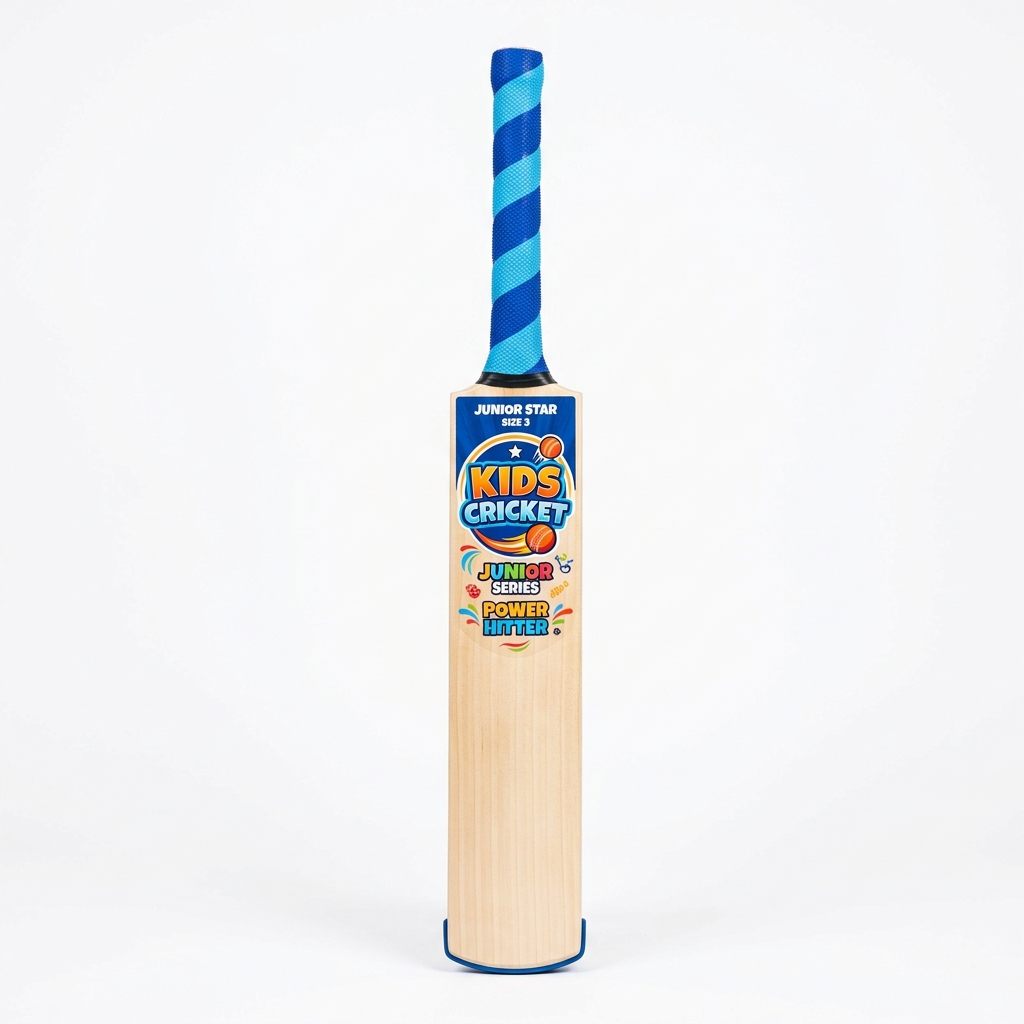 SF Rising Star youth junior cricket bat with blue grip